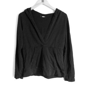 Free people deep V hoodie